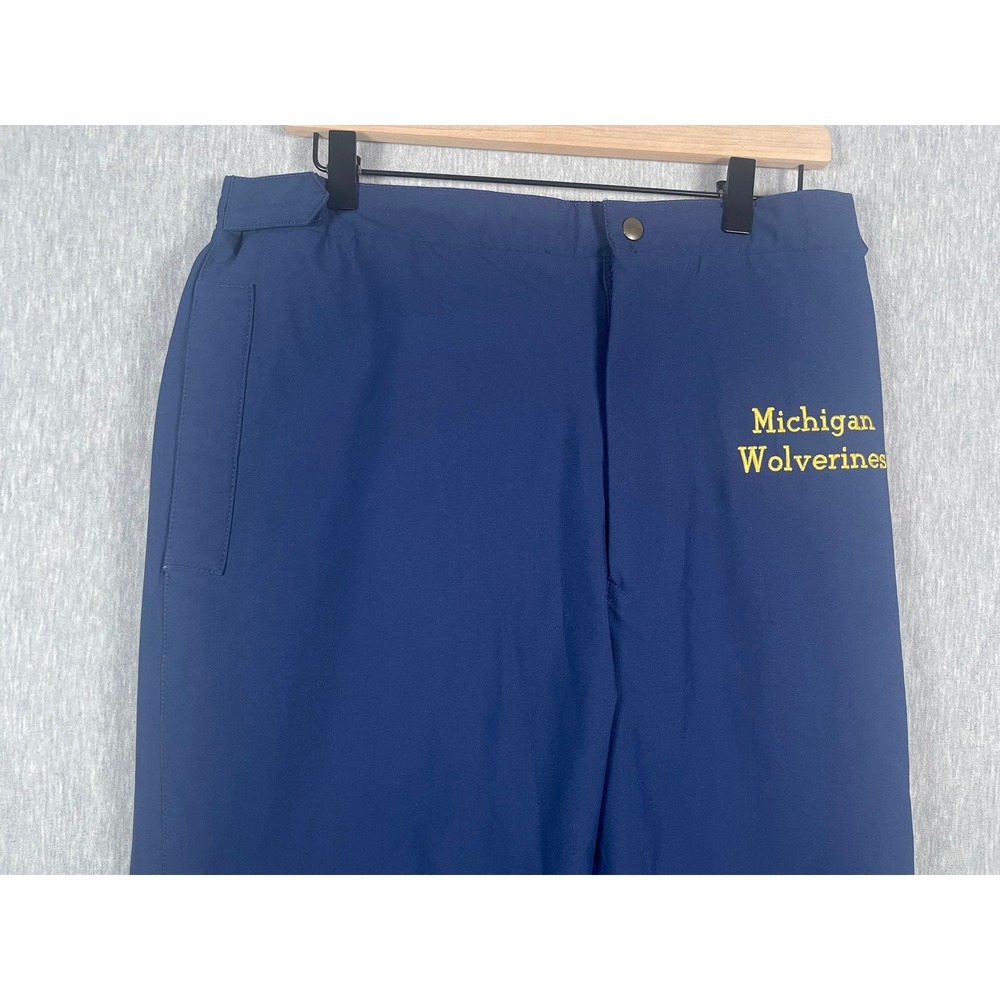 Tourney Gore-Tex Michigan Wolverines Rain Pants Mens Large Navy Blue Golf